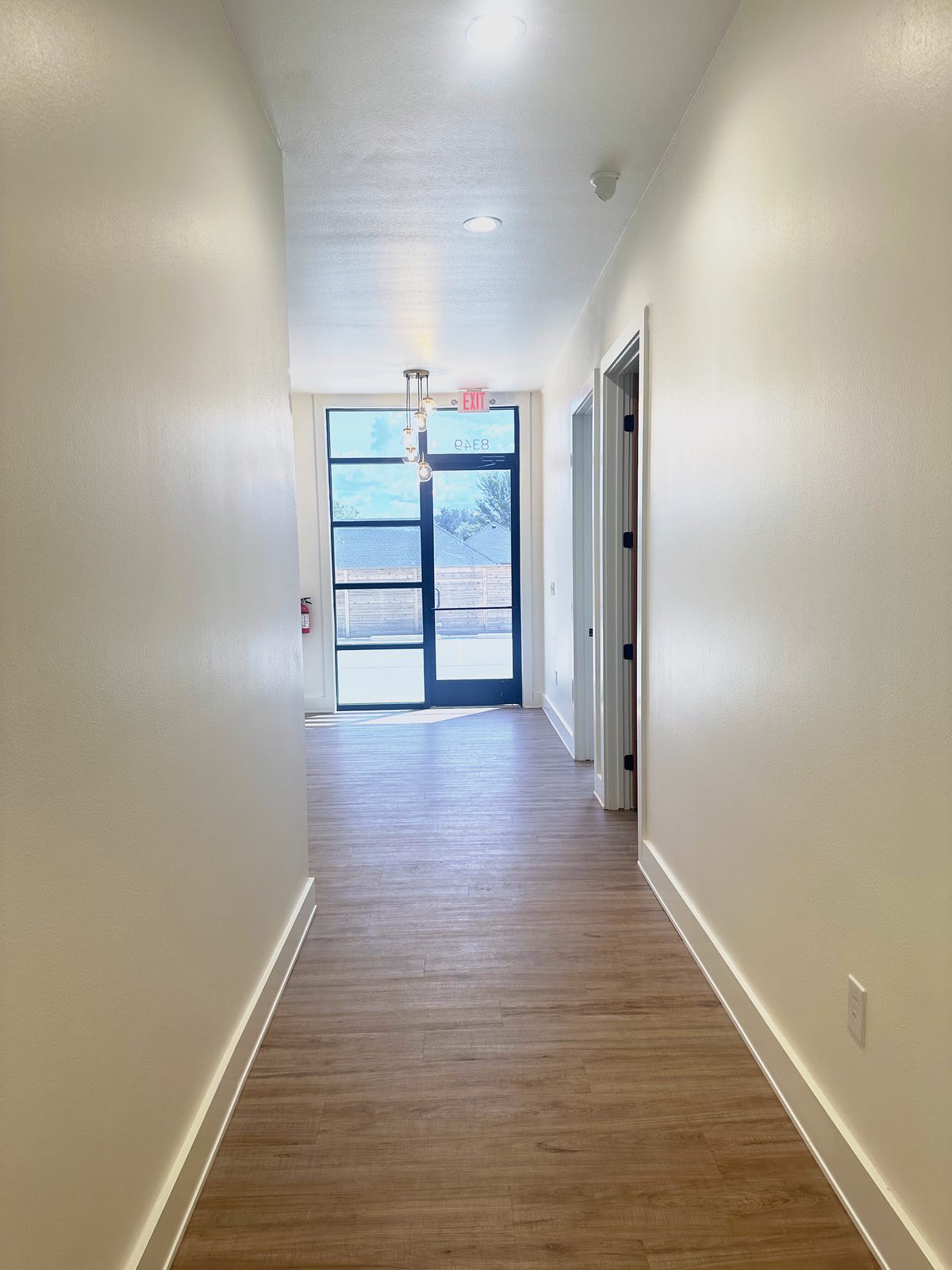 Client office entry hallway — commercial cleaning in Lubbock, TX
