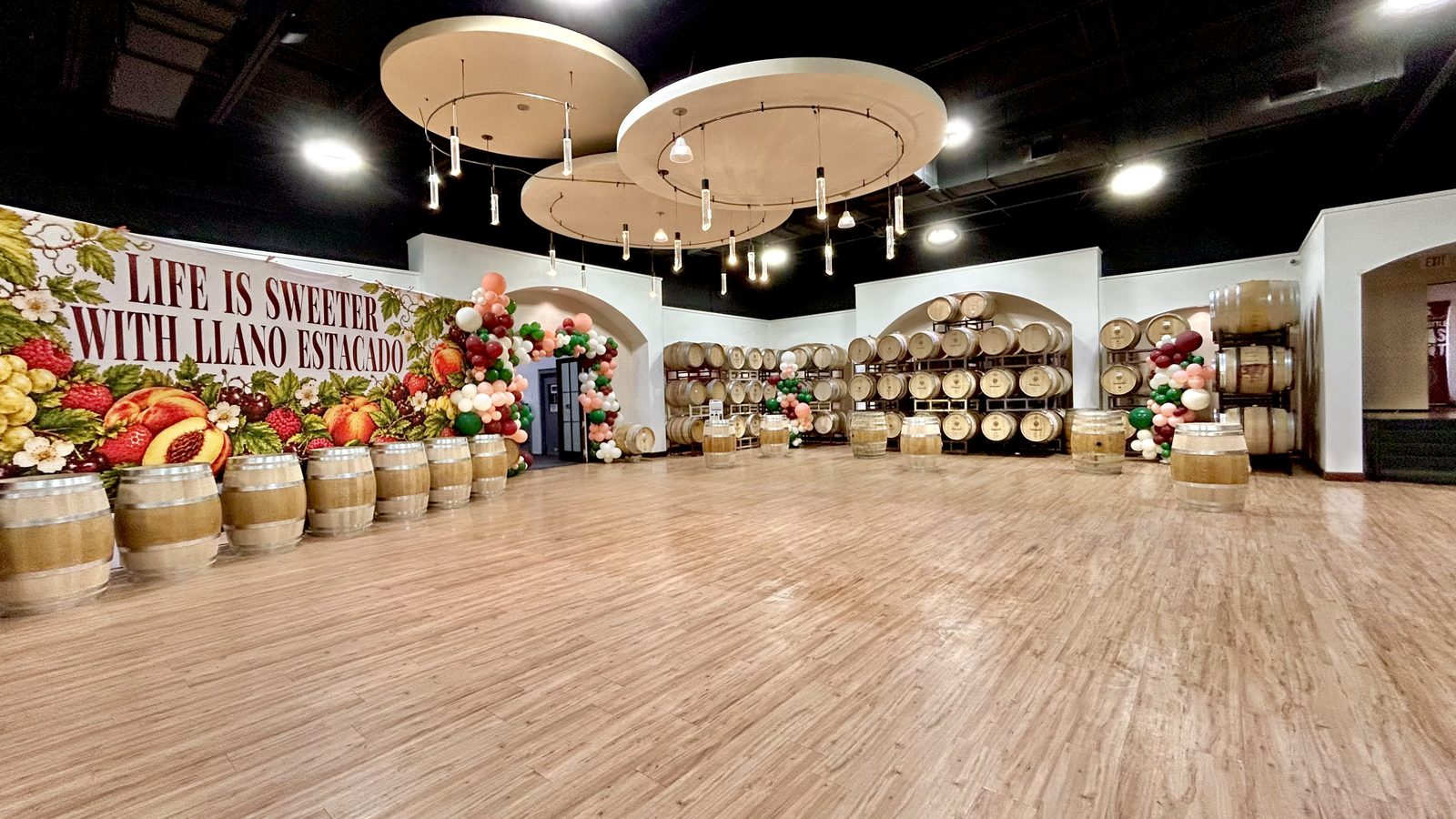 Llano Estacado Winery barrel room — commercial cleaning in Lubbock, TX